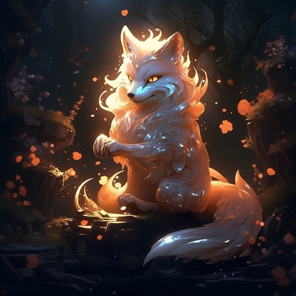 Mystical Chinese Fox - A Beacon of Ancient Magick and Profound Foresight product image