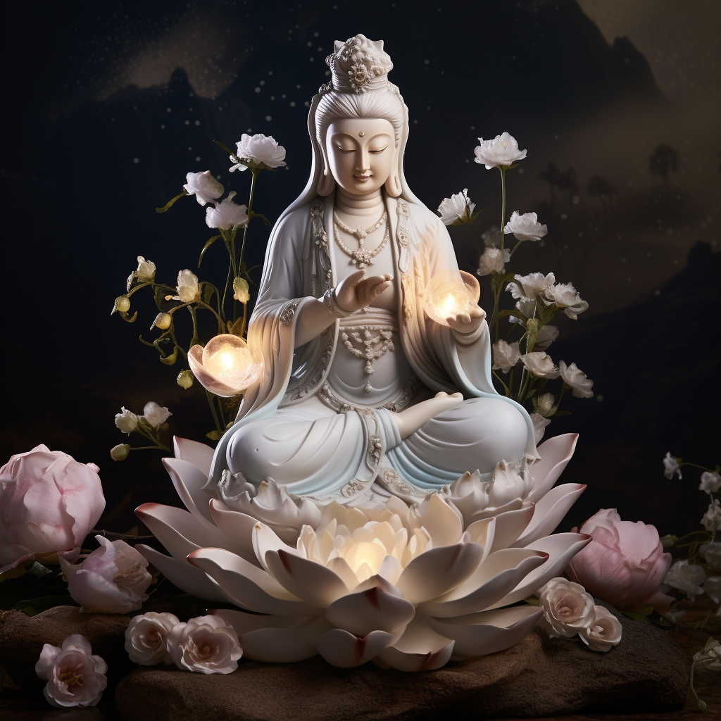 Guanyin Binding: The Benevolent Beacon of Compassion, Grace, and Prosperity product image