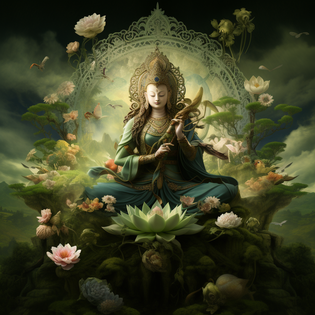 Tārā: The Radiant Beacon of 21-fold Compassion product image