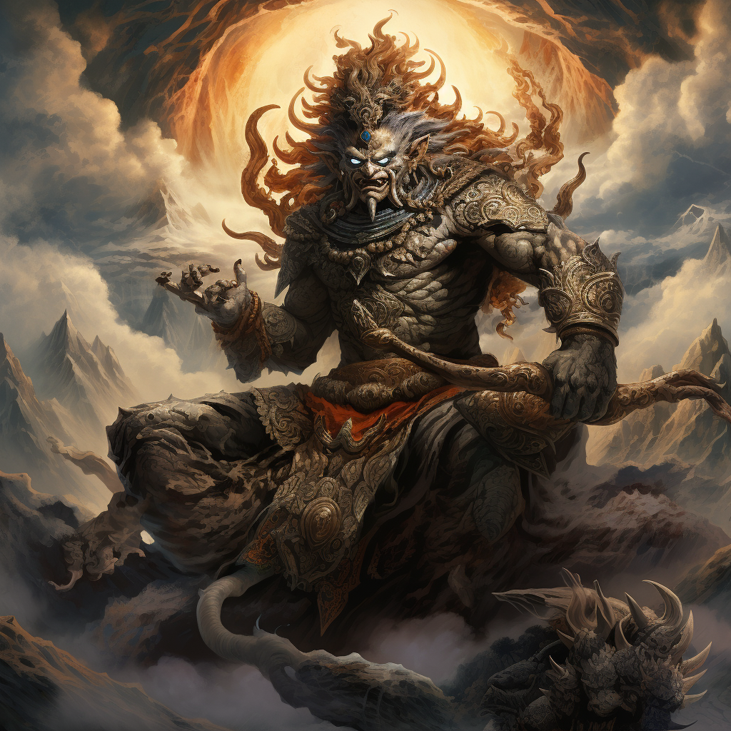 Yama: The Solemn Guardian of Life's Transition product image