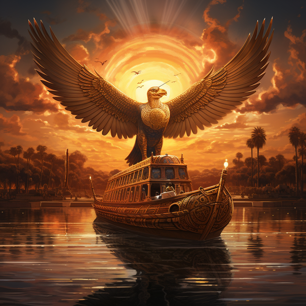 RE - The Sun God, Illuminating the Cosmos with Golden Rays product image