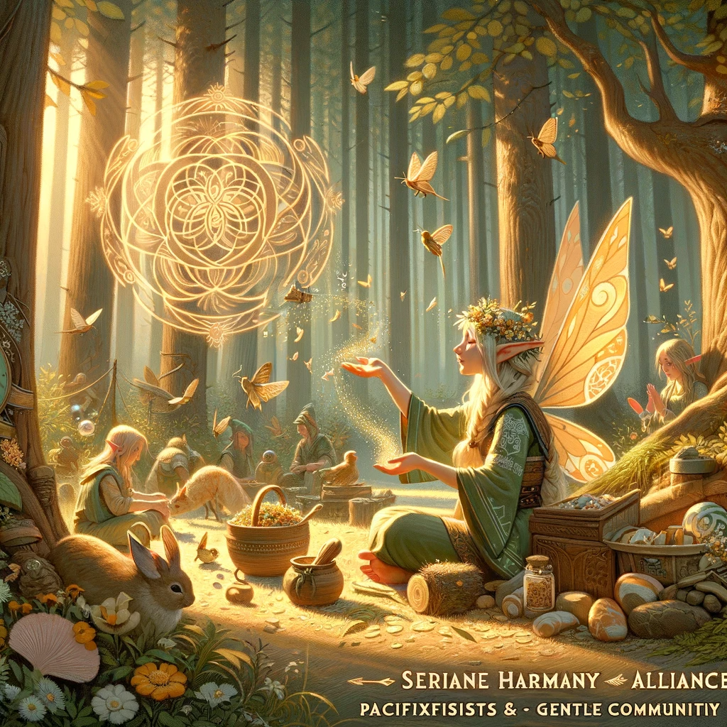 Serene Harmony Alliance - Woodland Elf Race: Embodiment of Peace and Compassion product image