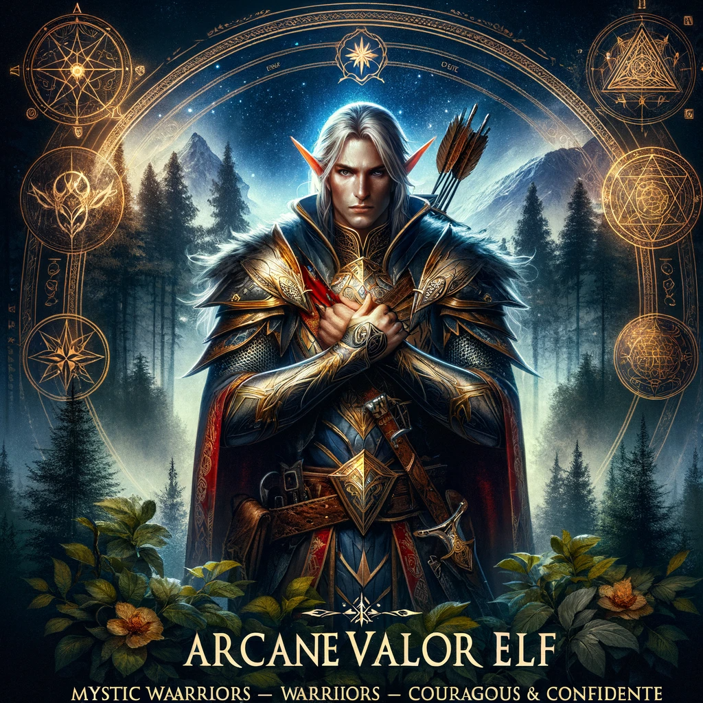 Arcane Valor Elf: Mystic Warriors of Bravery and Skill product image
