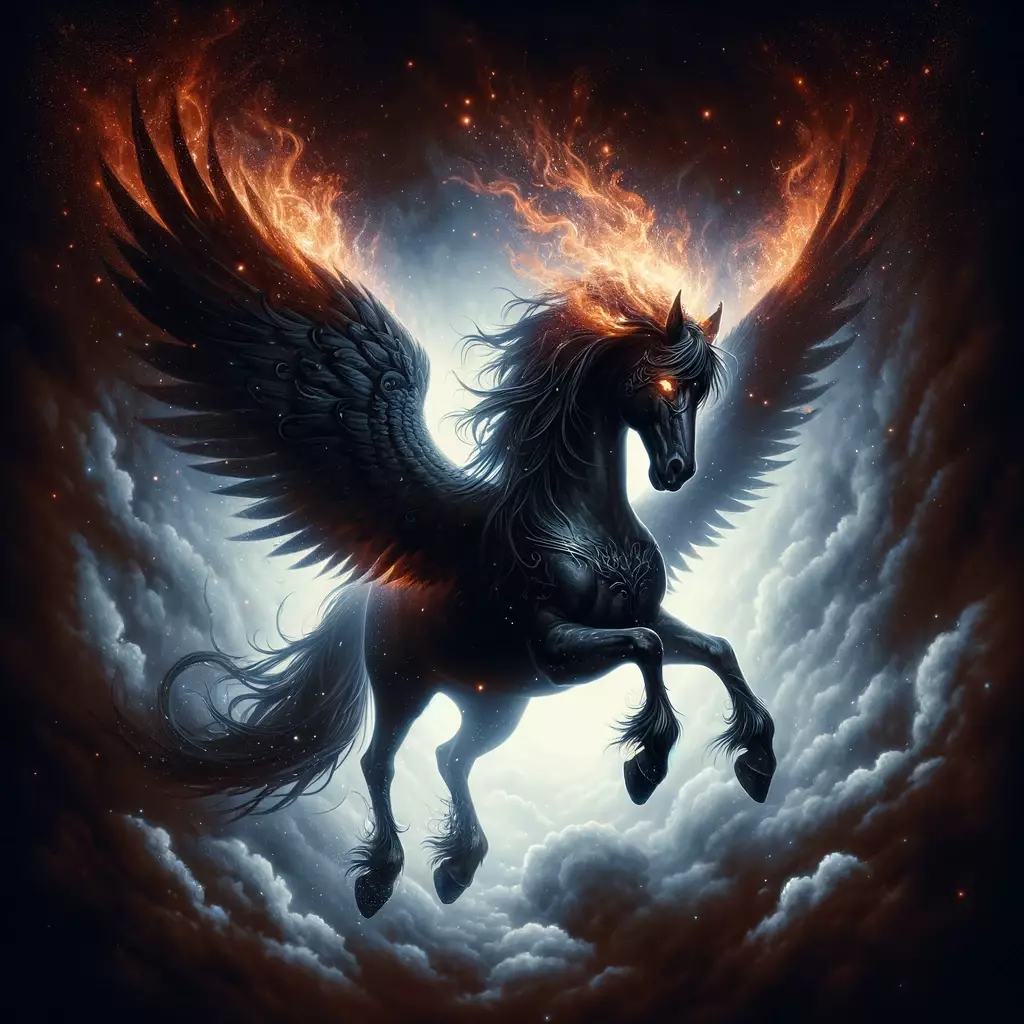 Dark Pegasus - Enigmatic Guardian of the Night product image