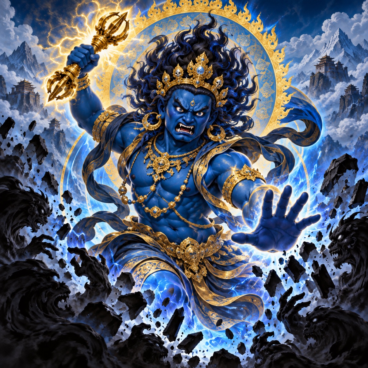 Vajrapani: The Embodiment of Unyielding Spiritual Strength product image