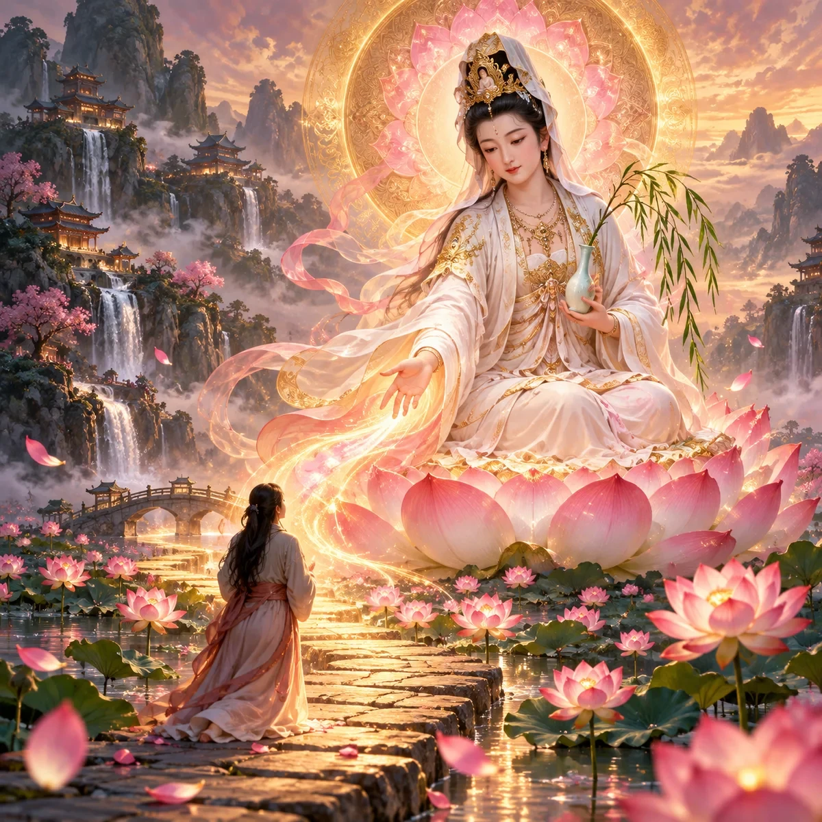 Guanyin Binding: The Benevolent Beacon of Compassion, Grace, and Prosperity product image