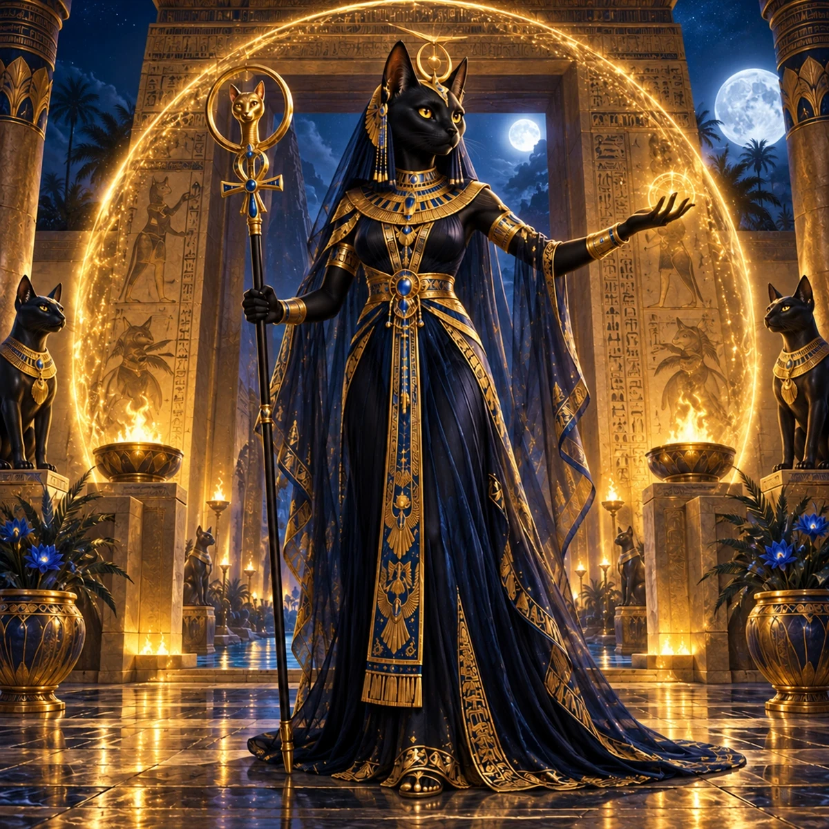BAST - The Feline Guardian: Power, Protection, and Celestial Dance product image