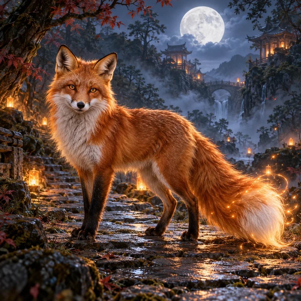 Mystical Chinese Fox - A Beacon of Ancient Magick and Profound Foresight product image